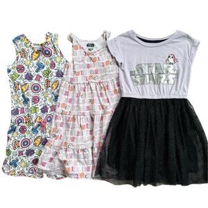 Girls Spotted Zebra Dress Bundle Size Small 6/7